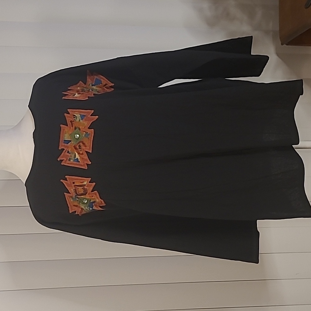 Vtg. Alfredos Wife Ethnic Aztec pullover top